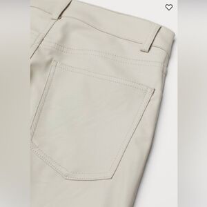 NWT! Faux Leather Pants Soft Lining Ankle High Waist Pleather Vegan Five Pocket